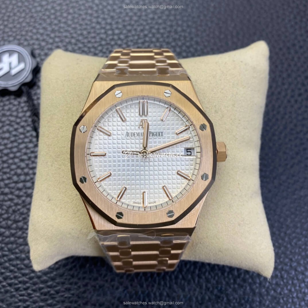 Replica Audemars Piguet Royal Oak 15500 ZF Factory Rose Gold Version White Dial Replica Audemars Piguet Royal Oak 15500 ZF Factory Rose Gold Version White Dial