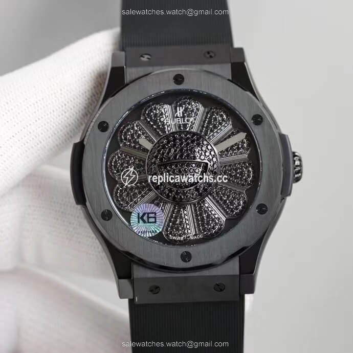 Replica Hublot Classic Fusion Takashi Murakami 507.CX.9000.RX.TAK21 Sunflower Diamond Black Dial Replica Hublot Classic Fusion Takashi Murakami 507.CX.9000.RX.TAK21 Sunflower Diamond Black Dial