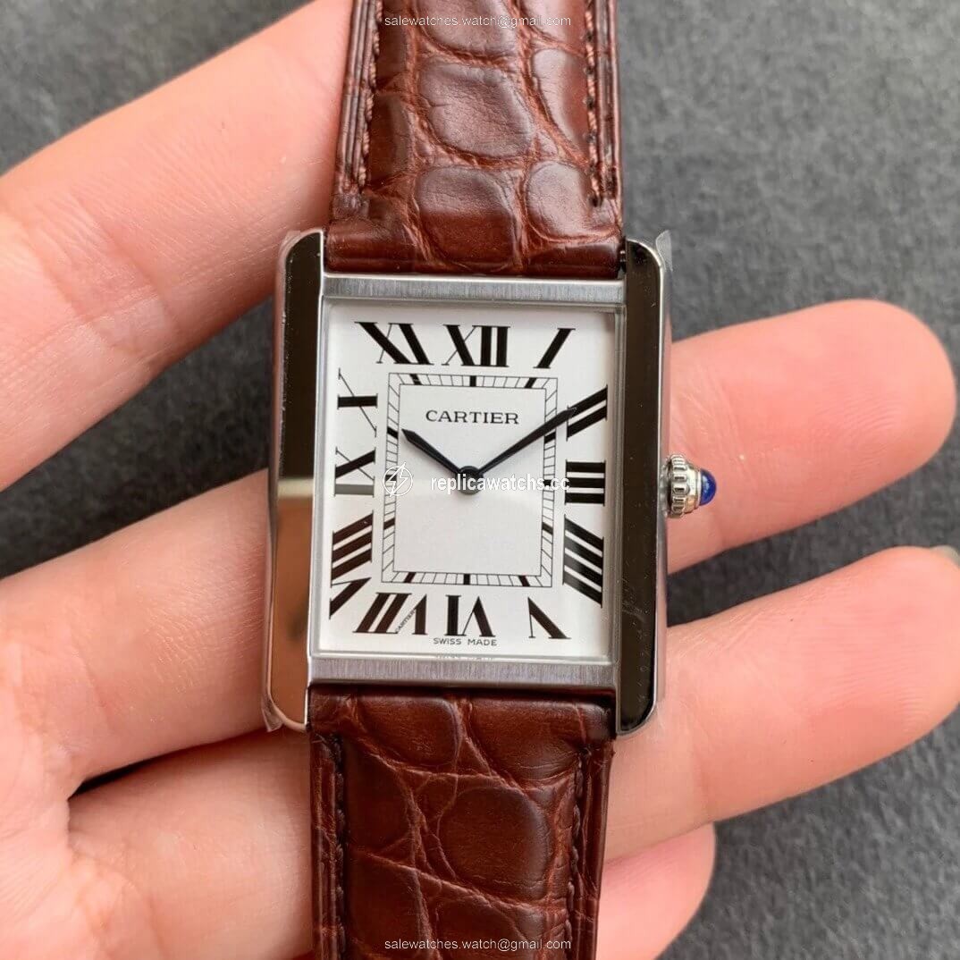 Replica Cartier Tank WSTA0028 K11 Factory Brown Cowhide Strap Replica Cartier Tank WSTA0028 K11 Factory Brown Cowhide Strap