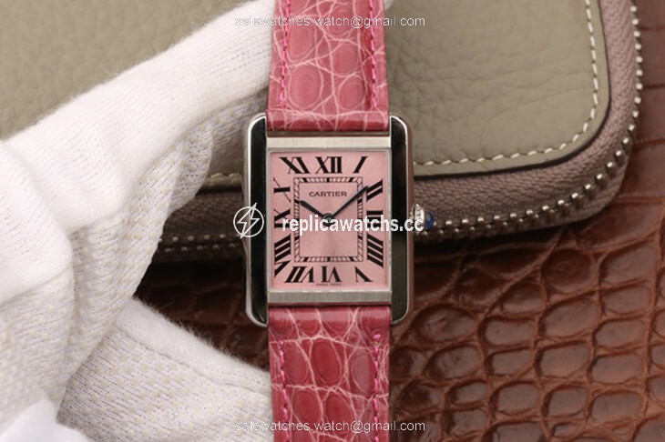Replica Cartier Tank W5200000 Ladies K11 Factory Pink Dial Replica Cartier Tank W5200000 Ladies K11 Factory Pink Dial
