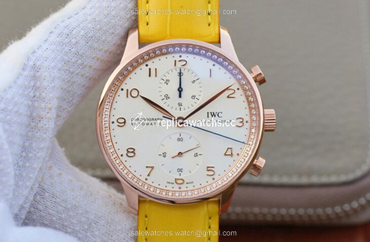 Replica IWC Portuguese ZF Factory Yellow Cowhide Strap Replica IWC Portuguese ZF Factory Yellow Cowhide Strap