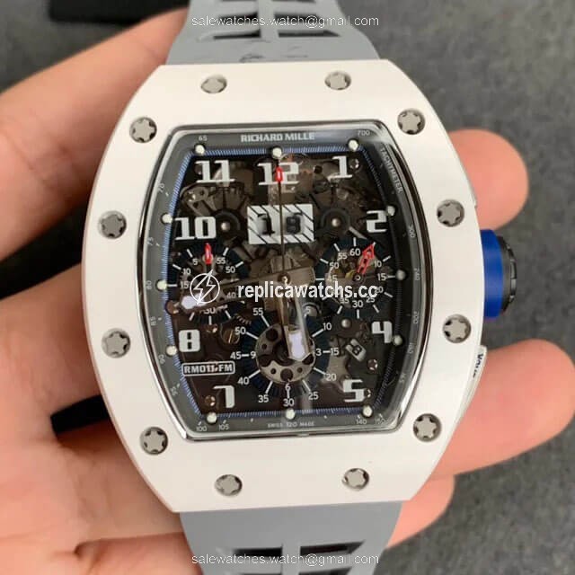 Replica Richard Mille RM-011 KV Factory White Ceramic Case Replica Richard Mille RM-011 KV Factory White Ceramic Case