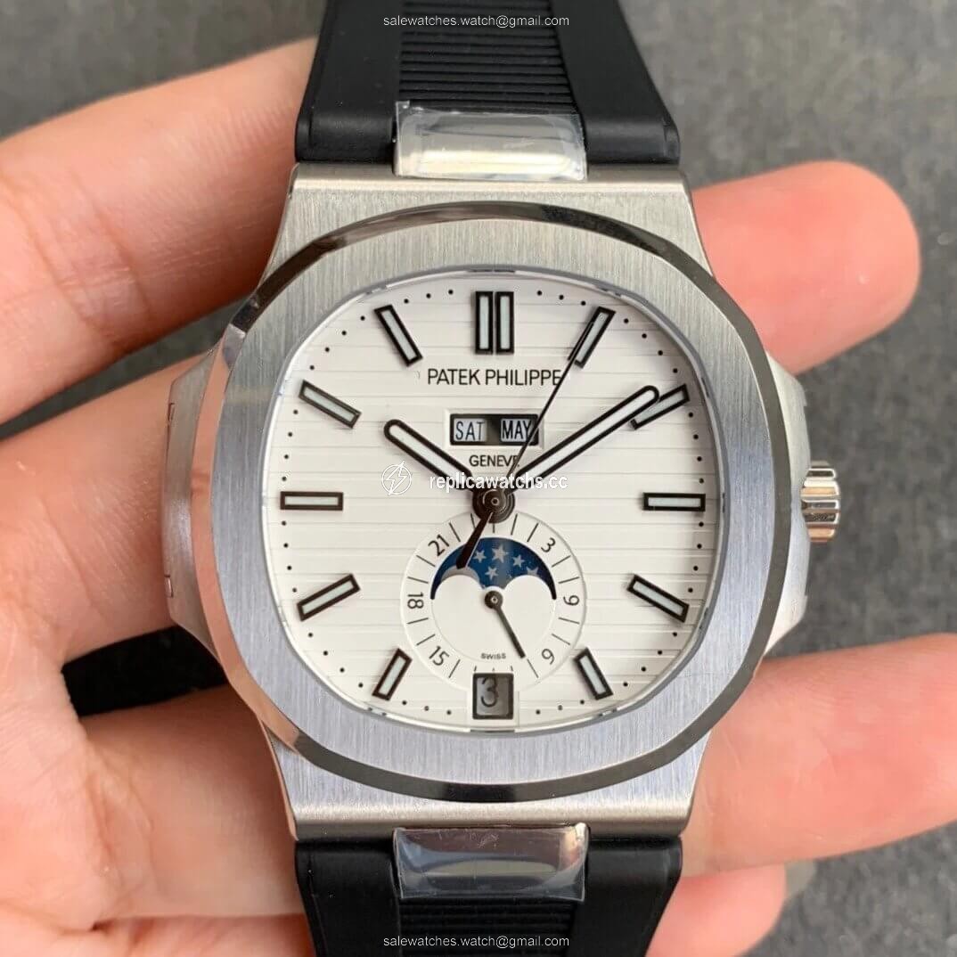 Replica Patek Philippe Nautilus 5726 Moonphase GR Factory V2 White Dial Replica Patek Philippe Nautilus 5726 Moonphase GR Factory V2 White Dial