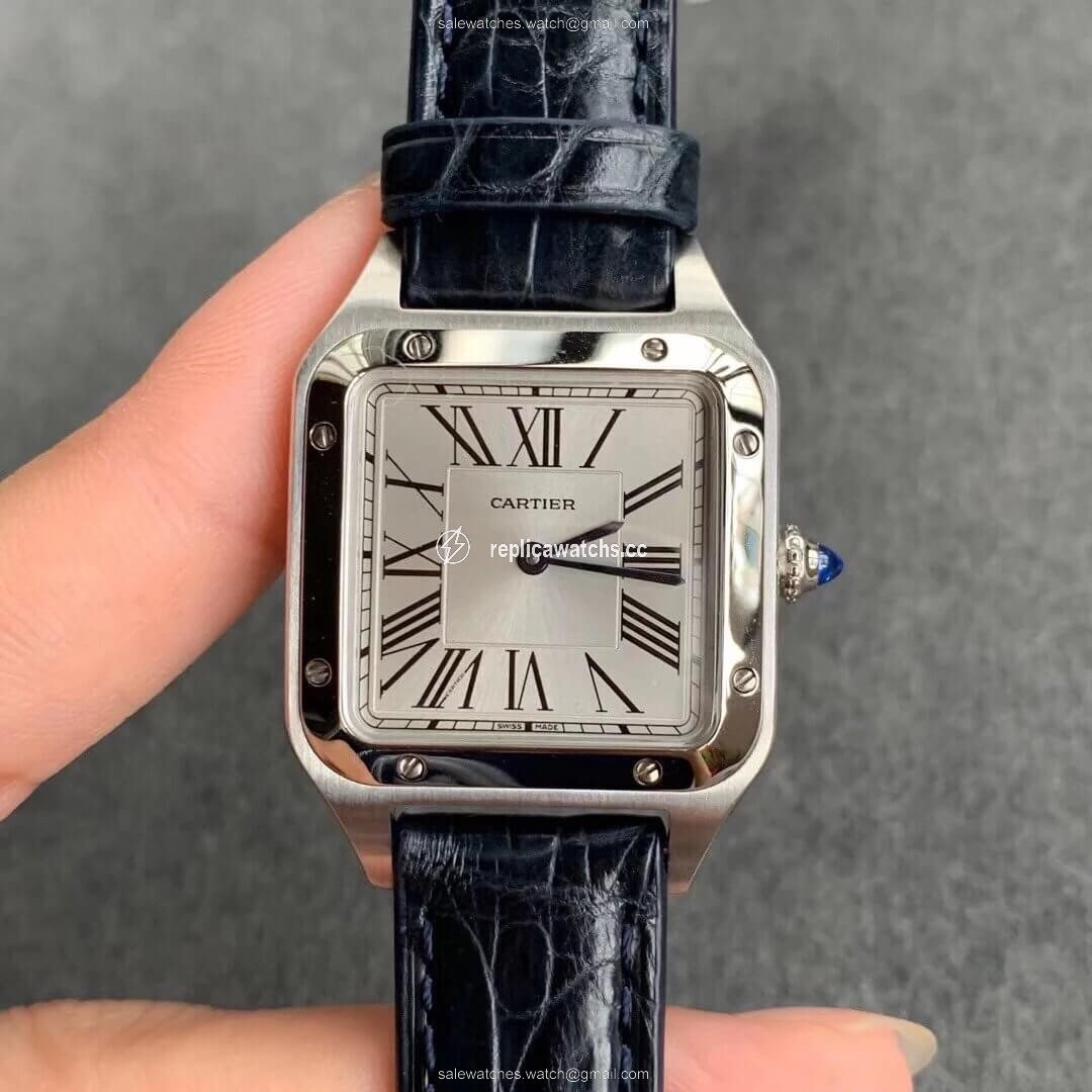 Replica Cartier Santos WSSA0023 Ladies Silver Dial Replica Cartier Santos WSSA0023 Ladies Silver Dial