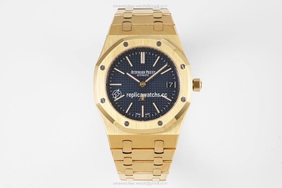 Replica Audemars Piguet Royal Oak 15202BA.OO.1240BA.01 KZ Factory Yellow Gold Blue Dial Replica Audemars Piguet Royal Oak 15202BA.OO.1240BA.01 KZ Factory Yellow Gold Blue Dial