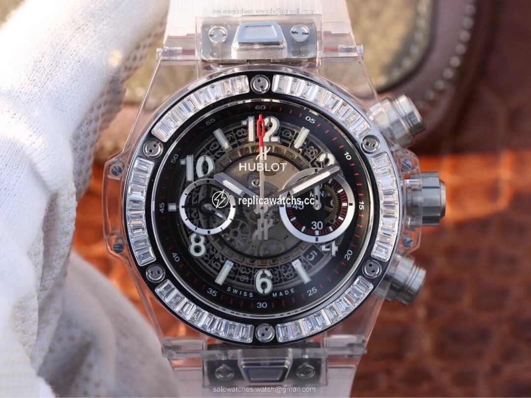 Replica Hublot Big Bang 411.JX.4802.RT Diamond Bezel Hollow Dial Replica Hublot Big Bang 411.JX.4802.RT Diamond Bezel Hollow Dial