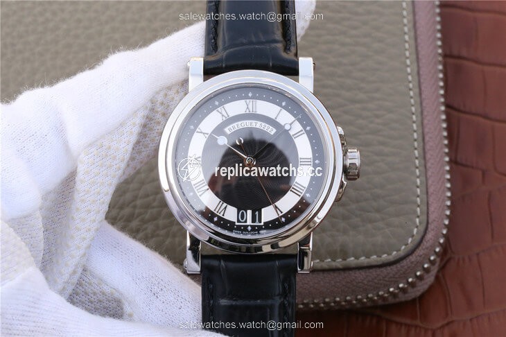 Replica Breguet Marine 5817 Black Dial Cowhide Strap Replica Breguet Marine 5817 Black Dial Cowhide Strap