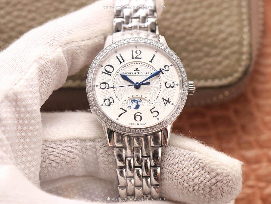 Replica Jaeger LeCoultre Rendez Vous 3448130 ZF Factory Diamond White Dial Replica Jaeger LeCoultre Rendez Vous 3448130 ZF Factory Diamond White Dial