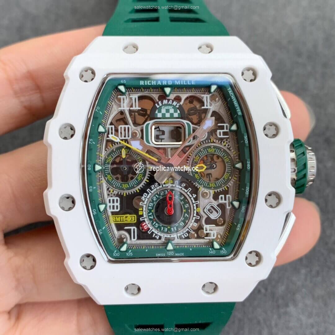 Replica Richard Mille RM011-03 KV Factory White Ceramic Skeleton Dial Replica Richard Mille RM011-03 KV Factory White Ceramic Skeleton Dial
