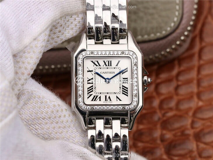 Replica Cartier Panthere De Medium Ladies W4PN0008 GF Factory Silver Dial Replica Cartier Panthere De Medium Ladies W4PN0008 GF Factory Silver Dial