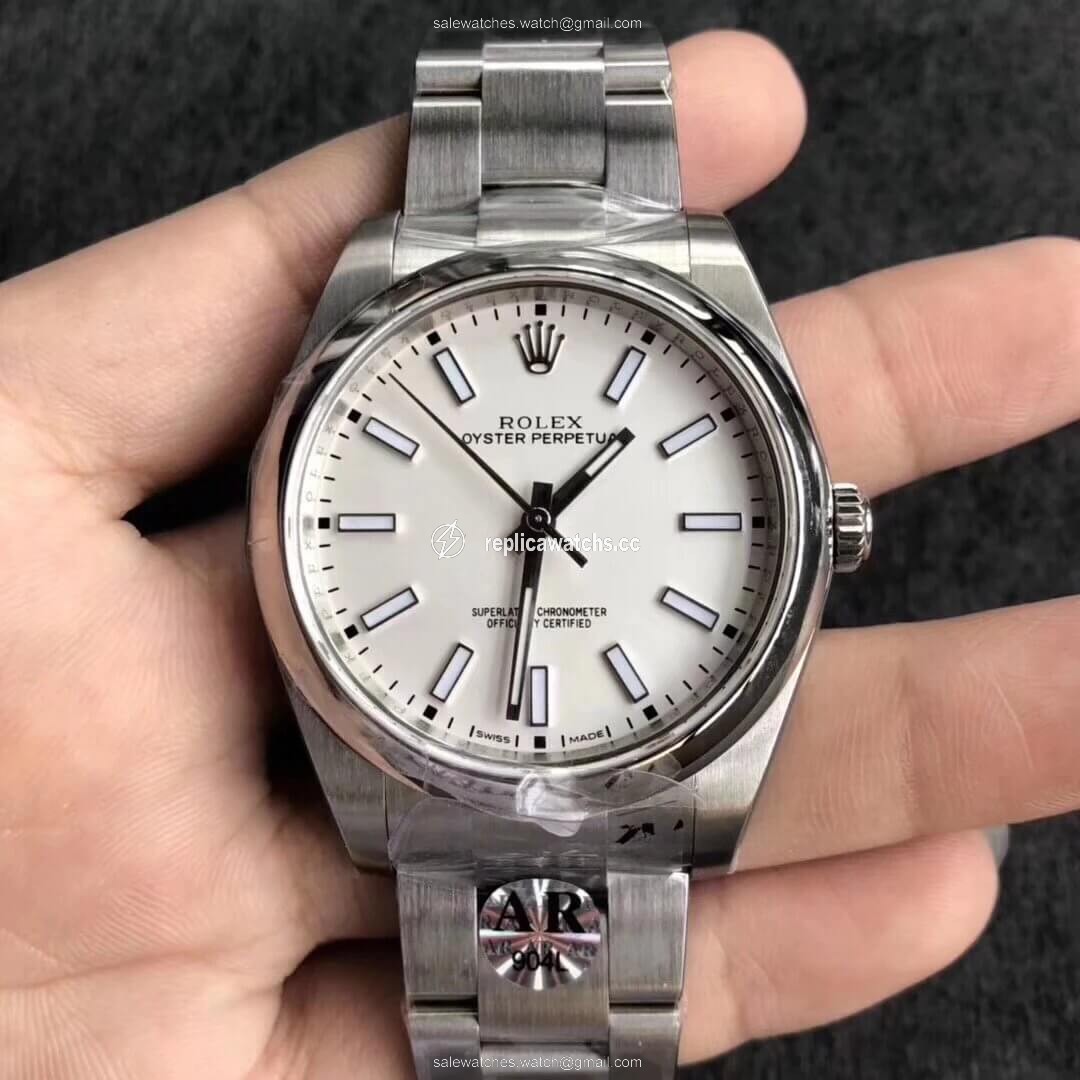 Replica Rolex Oyster Perpetual 114300 39MM AR Factory White Dial Replica Rolex Oyster Perpetual 114300 39MM AR Factory White Dial