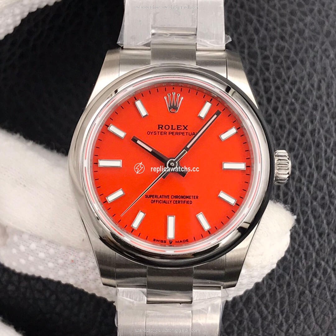 Replica Rolex Oyster Perpetual M277200-0008 31MM EW Factory Coral Red Dial Replica Rolex Oyster Perpetual M277200-0008 31MM EW Factory Coral Red Dial