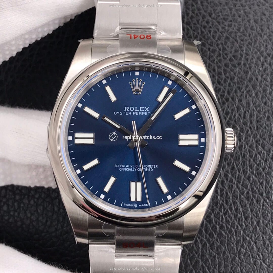 Replica Rolex Oyster Perpetual M124300-0003 41MM EW Factory Blue Dial Replica Rolex Oyster Perpetual M124300-0003 41MM EW Factory Blue Dial