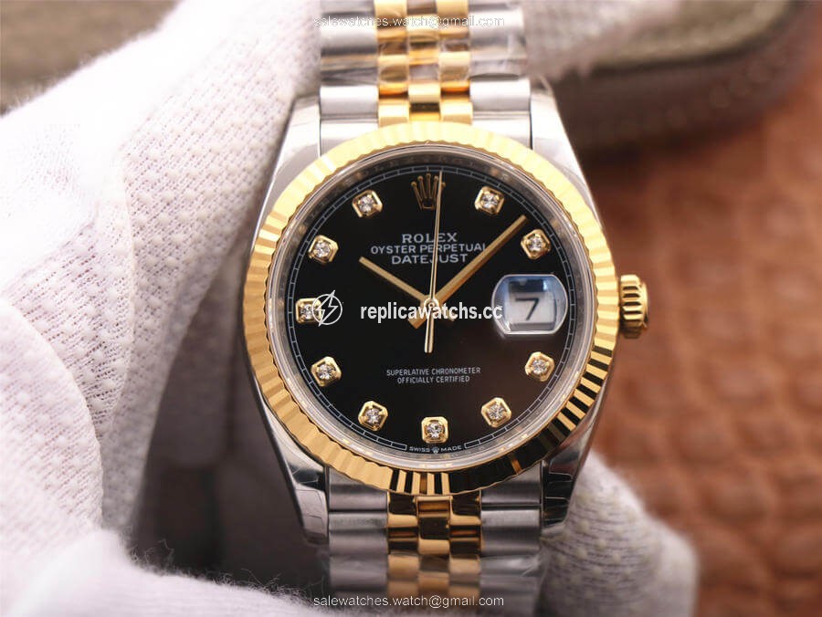 Replica Rolex Datejust M126233-0021 EW Factory Diamond Black Dial Replica Rolex Datejust M126233-0021 EW Factory Diamond Black Dial
