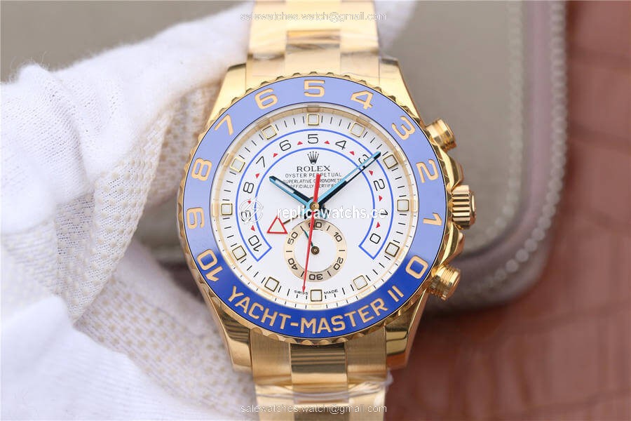 Replica Rolex Yacht-Master II M116688-0002 JF Factory White Dial Replica Rolex Yacht-Master II M116688-0002 JF Factory White Dial