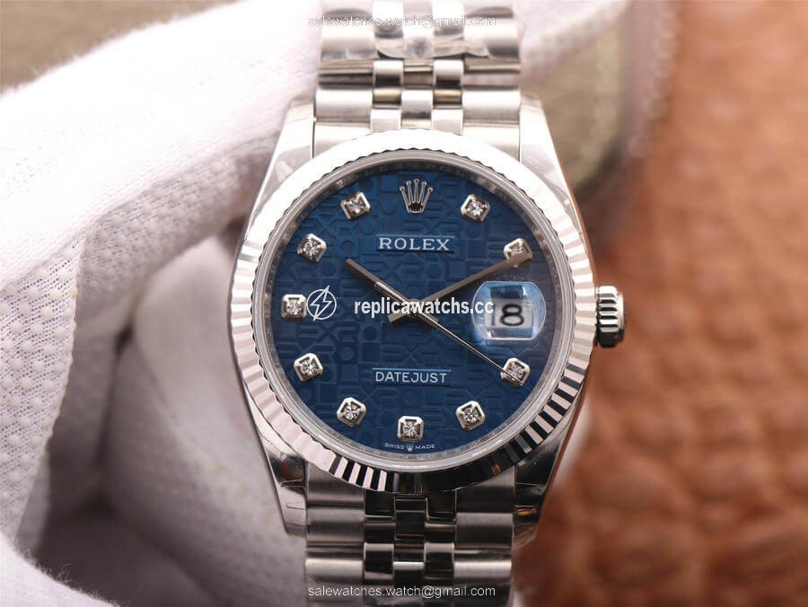 Replica Rolex Datejust M126234-0011 36MM EW Factory Diamond-Studded Blue Dial Replica Rolex Datejust M126234-0011 36MM EW Factory Diamond-Studded Blue Dial
