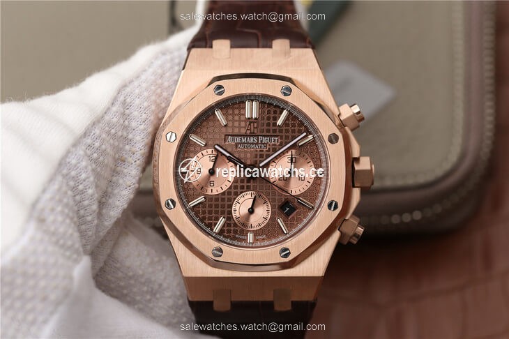 Replica Audemars Piguet Royal Oak Chronograph 26331OR.OO.D821CR.01 OM Factory Brown Dial Replica Audemars Piguet Royal Oak Chronograph 26331OR.OO.D821CR.01 OM Factory Brown Dial