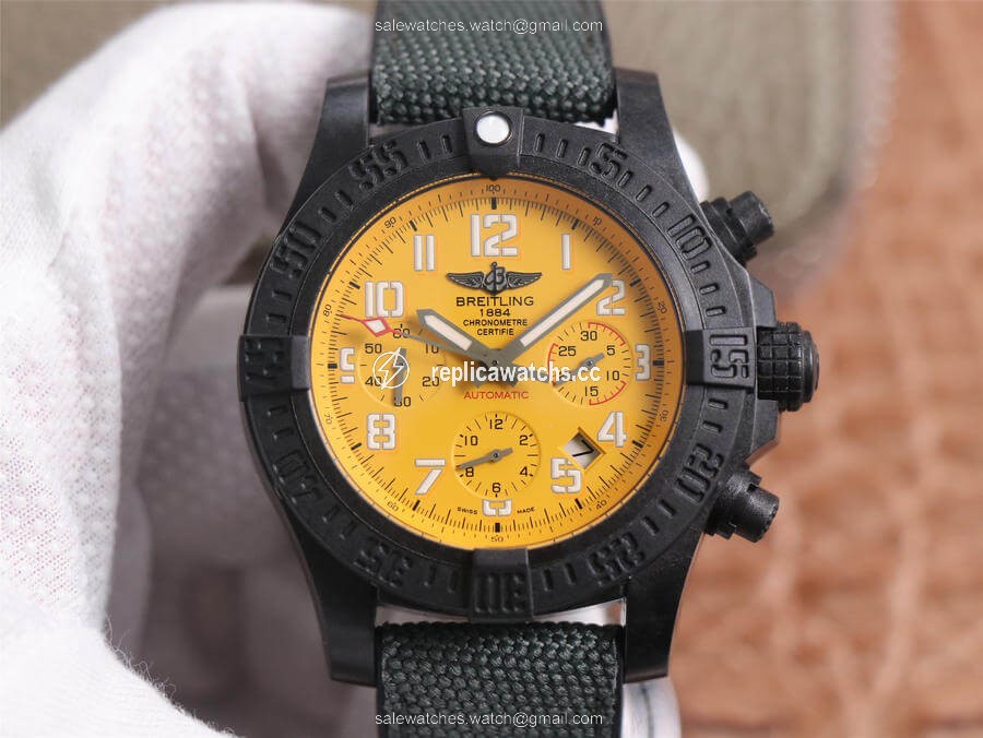 Replica Breitling Avenger Hurricane 12H XB0180E41I1W1 GF Factory V2 Yellow Dial Replica Breitling Avenger Hurricane 12H XB0180E41I1W1 GF Factory V2 Yellow Dial