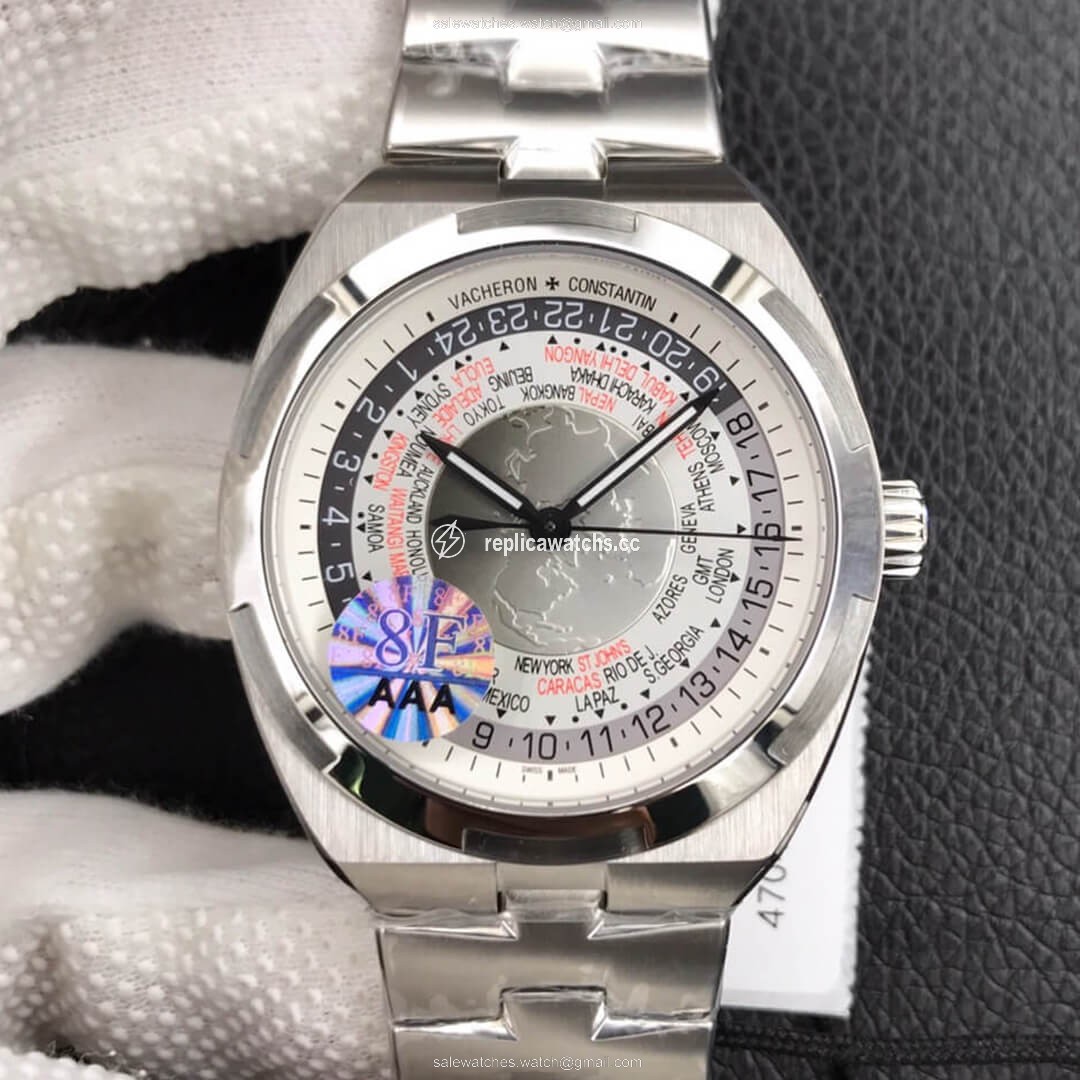 Replica Vacheron Constantin Overseas 7700V/110A-B129 World Time 8F Factory Silver Gray Dial Replica Vacheron Constantin Overseas 7700V/110A-B129 World Time 8F Factory Silver Gray Dial