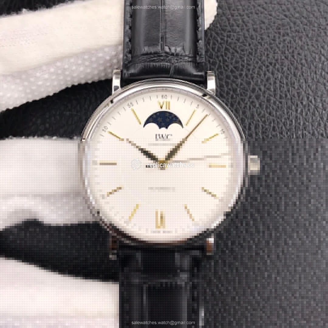 Replica IWC Portofino Moon Phase IW459401 MKS Factory White Dial Replica IWC Portofino Moon Phase IW459401 MKS Factory White Dial