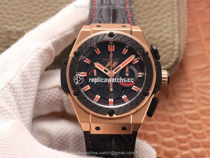Replica Hublot King Power Ferrari F1 V6 Factory Black Dial Rose Gold Replica Hublot King Power Ferrari F1 V6 Factory Black Dial Rose Gold