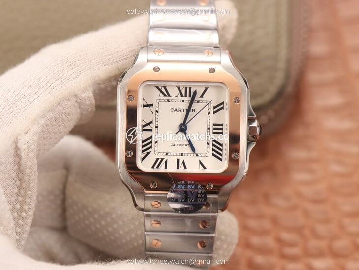 Replica Cartier De Santos W2SA0007 BV Factory White Dial Replica Cartier De Santos W2SA0007 BV Factory White Dial