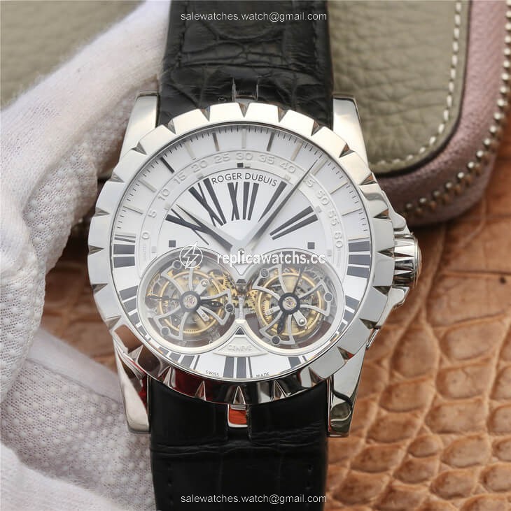 Replica Roger Dubuis Excalibur RDDBEX0250 JB Factory Tourbillon White Dial Replica Roger Dubuis Excalibur RDDBEX0250 JB Factory Tourbillon White Dial