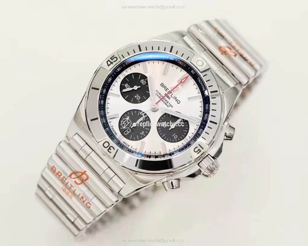 Replica Breitling Chronomat AB0134101G1A1 GF Factory White Dial Replica Breitling Chronomat AB0134101G1A1 GF Factory White Dial