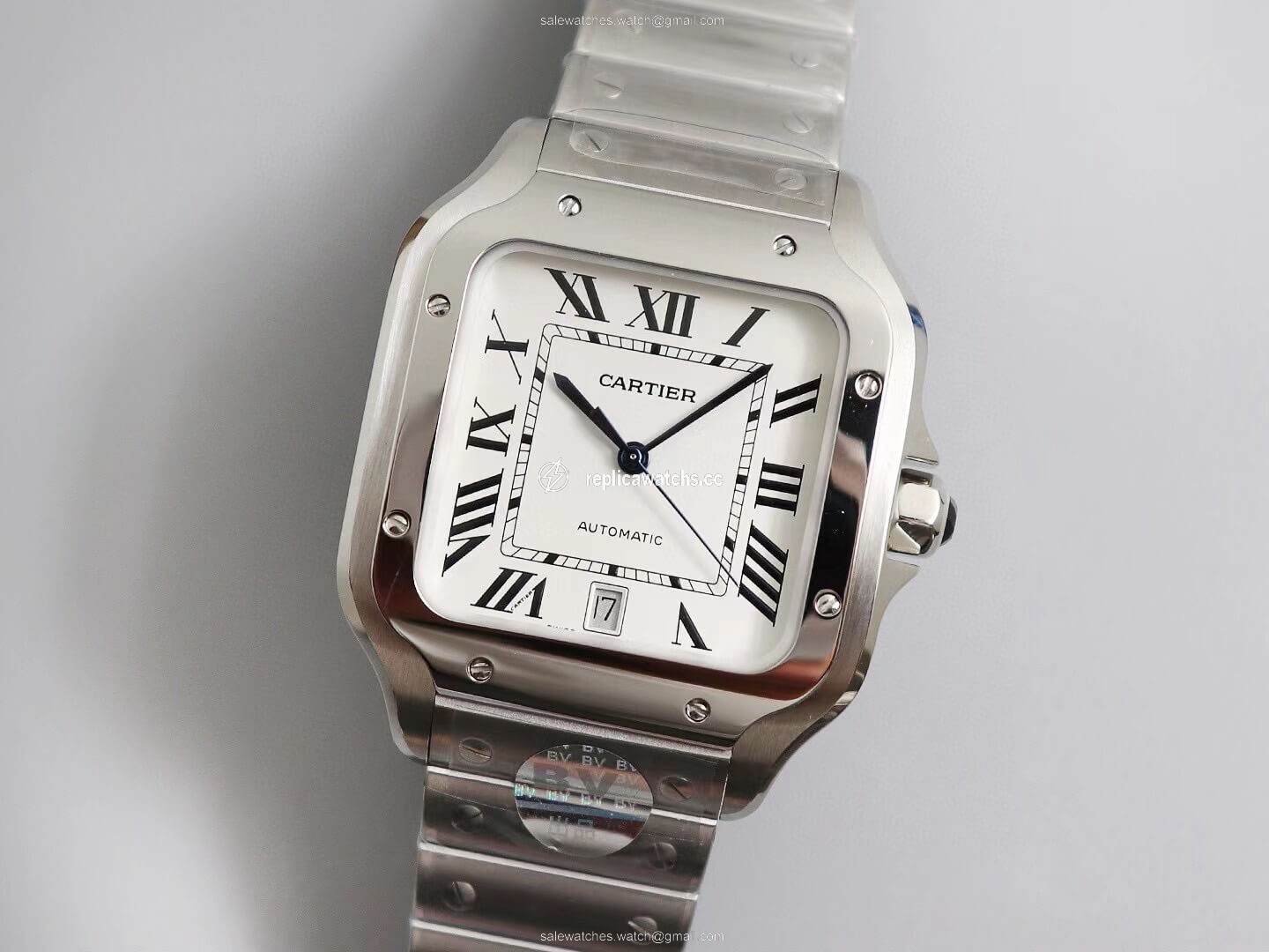 Replica Cartier Santos WSSA0009 BV Factory White Dial Replica Cartier Santos WSSA0009 BV Factory White Dial