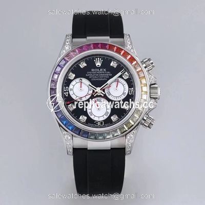 Replica Rolex Daytona 116599RBOW BL Factory Black Dial Replica Rolex Daytona 116599RBOW BL Factory Black Dial