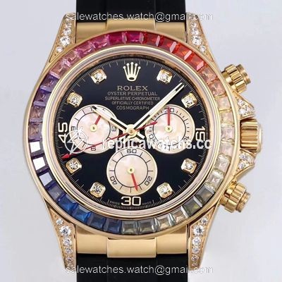 Replica Rolex Daytona 116598RBOW BL Factory Yellow Gold Replica Rolex Daytona 116598RBOW BL Factory Yellow Gold