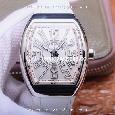 Replica Franck Muller Vanguard V 45 SC DT 5N BC ZF Factory White Dial Replica Franck Muller Vanguard V 45 SC DT 5N BC ZF Factory White Dial