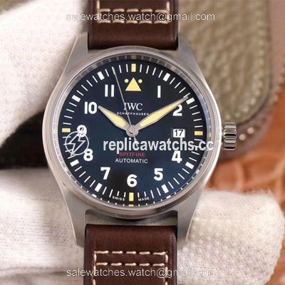 Replica IWC Pilot Spitfire IW326803 MKS Factory Black Dial Replica IWC Pilot Spitfire IW326803 MKS Factory Black Dial