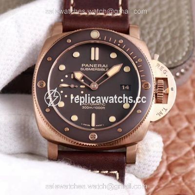Replica Panerai Submersible PAM00968 King of Bronze VS Factory Brown Dial Replica Panerai Submersible PAM00968 King of Bronze VS Factory Brown Dial