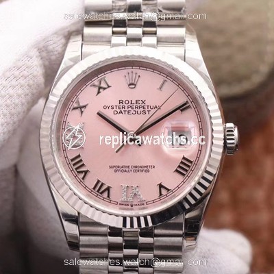 Replica Rolex Datejust M126234-0031 EW Factory Pink Dial Replica Rolex Datejust M126234-0031 EW Factory Pink Dial