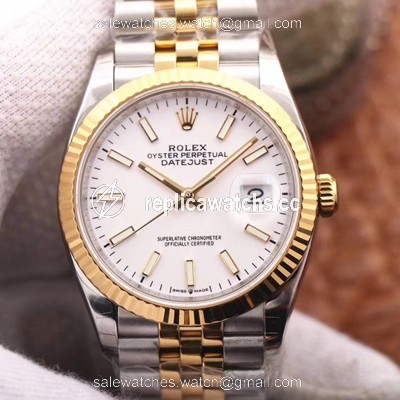 Replica Rolex Datejust M126233-0019 EW Factory White Dial Replica Rolex Datejust M126233-0019 EW Factory White Dial