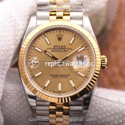 Replica Rolex Datejust M126233-0015 EW Factory Champagne Dial Replica Rolex Datejust M126233-0015 EW Factory Champagne Dial