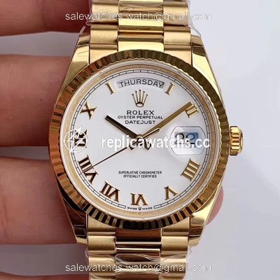 Replica Rolex Day-Date M128238 EW Factory White Dial Roman Time Scale Replica Rolex Day-Date M128238 EW Factory White Dial Roman Time Scale
