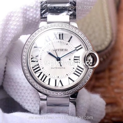 Replica Cartier Ballon Bleu W4BB0017 V6 Factory White Dial Replica Cartier Ballon Bleu W4BB0017 V6 Factory White Dial