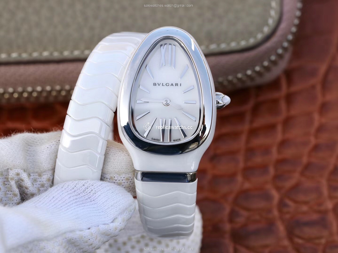 Replica Bvlgari Serpenti Spiga Watch 102613 BV Factory Steel No Diamond Replica Bvlgari Serpenti Spiga Watch 102613 BV Factory Steel No Diamond