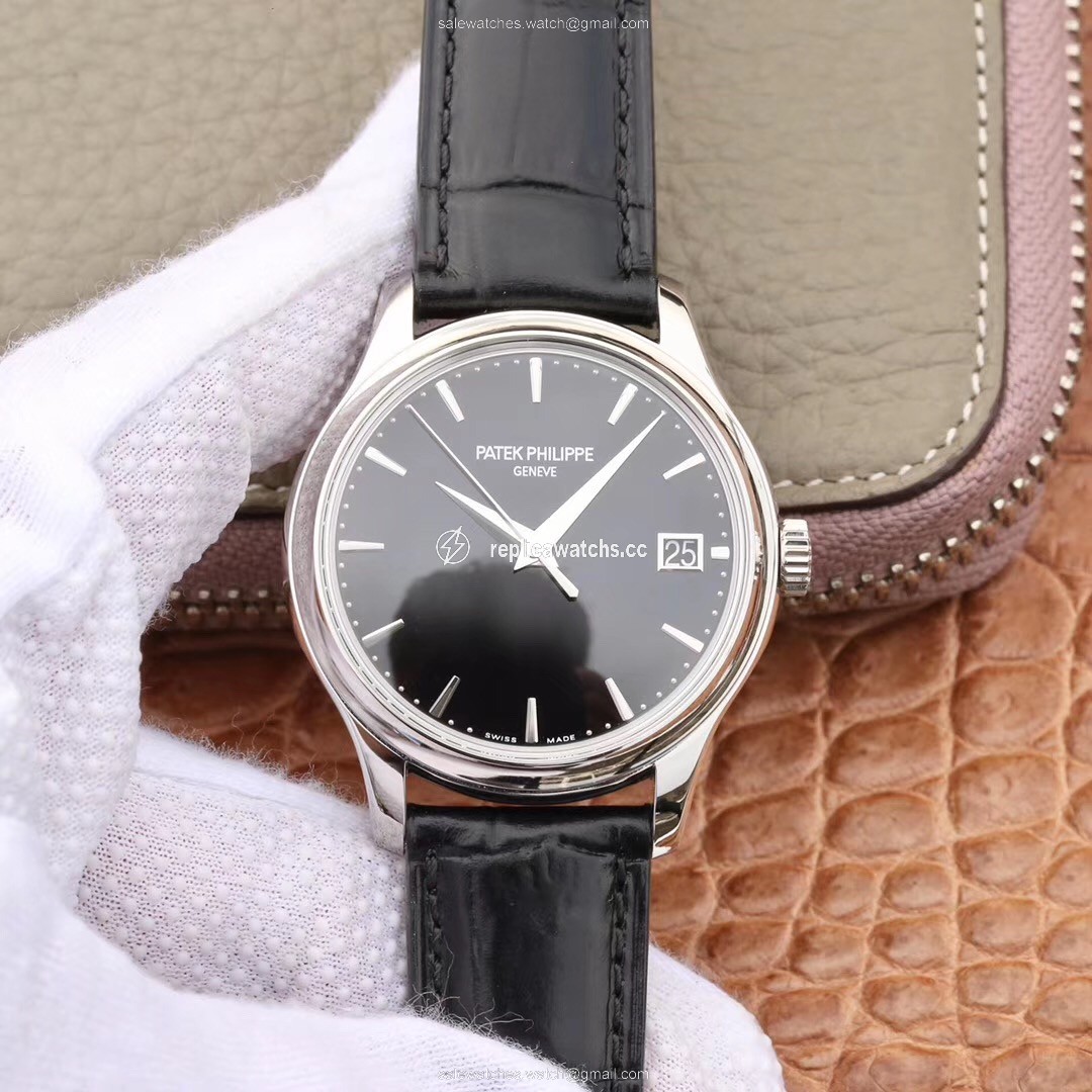 Replica ZF Factory Patek Philippe Calatrava Automatic Date Black Dial Watch 5227G-010 Flip Back Version Replica ZF Factory Patek Philippe Calatrava Automatic Date Black Dial Watch 5227G-010 Flip Back Version