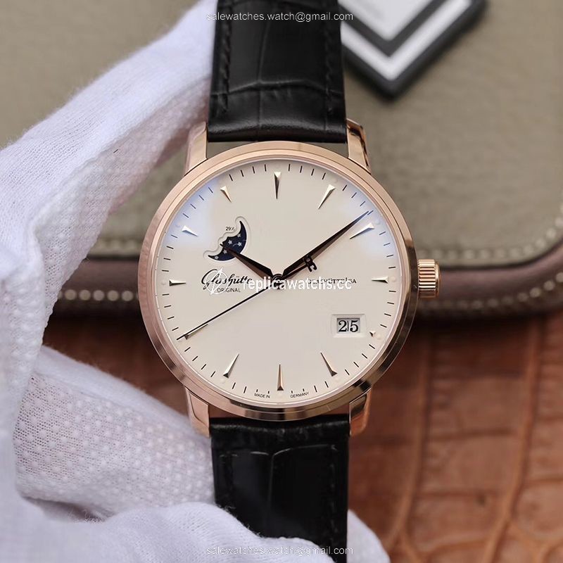 Replica Glashutte Original Senator 1-36-04-04-02-01 Moonphase 18K Rose Gold White Dial Replica Glashutte Original Senator 1-36-04-04-02-01 Moonphase 18K Rose Gold White Dial