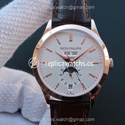 Replica Patek Philippe Complications Annual Calendar 5396G KM Factory 18K Rose Gold White Dial Replica Patek Philippe Complications Annual Calendar 5396G KM Factory 18K Rose Gold White Dial