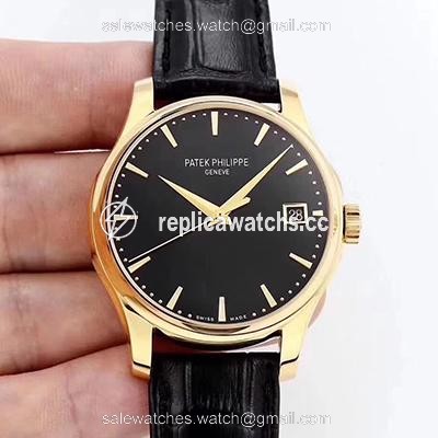 Replica Patek Philippe Calatrava 5227 18K Yellow Gold Black Dial Replica Patek Philippe Calatrava 5227 18K Yellow Gold Black Dial