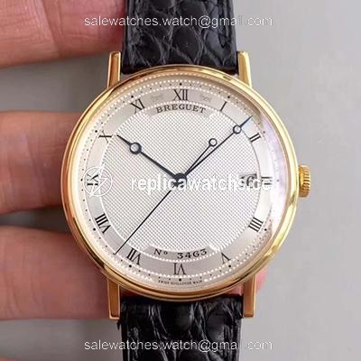 Replica Breguet Classique 5177BA/12/9V6 Yellow Gold MKS Factory Silver Dial Replica Breguet Classique 5177BA/12/9V6 Yellow Gold MKS Factory Silver Dial