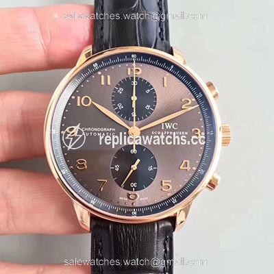 Replica IWC Portugieser Chronograph IW371482 ZF Factory Anthracite Dial Replica IWC Portugieser Chronograph IW371482 ZF Factory Anthracite Dial