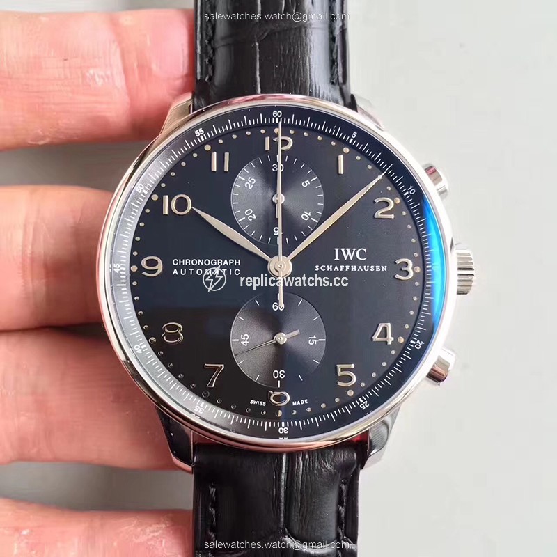 Replica IWC Portugieser Chronograph IW371447 ZF Factory Black Dial Replica IWC Portugieser Chronograph IW371447 ZF Factory Black Dial