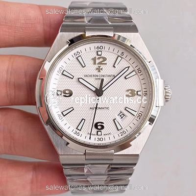 Replica Vacheron Constantin Overseas 47040 Stainless Steel Bracelet JJ Factory White Dial Replica Vacheron Constantin Overseas 47040 Stainless Steel Bracelet JJ Factory White Dial