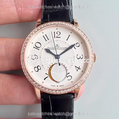 Replica Jaeger-LeCoultre Rendez-Vous 3612420 34mm Rose Gold Case White Dial Replica Jaeger-LeCoultre Rendez-Vous 3612420 34mm Rose Gold Case White Dial