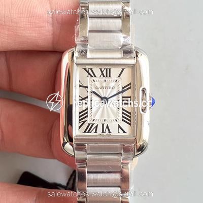 Replica Cartier Tank Anglaise Ladies W5310022 Silver Dial Replica Cartier Tank Anglaise Ladies W5310022 Silver Dial